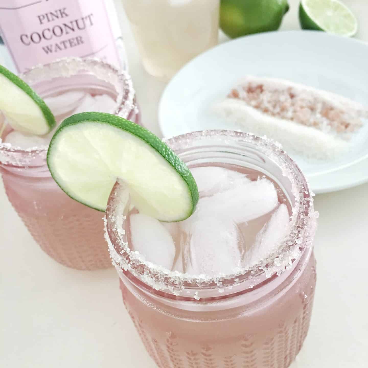 Spicy Tequila Margarita + Pink Coconut Water  Hustle with Luster